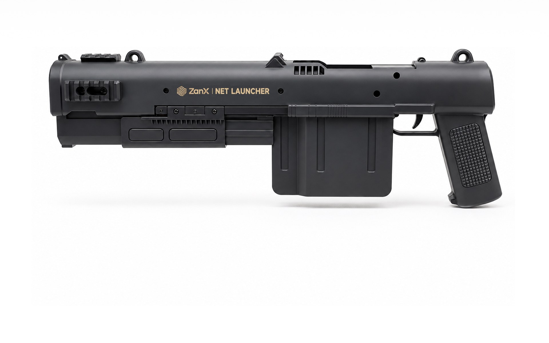 ZANX Dual-Shot Net Launcher - rapid sequential launching